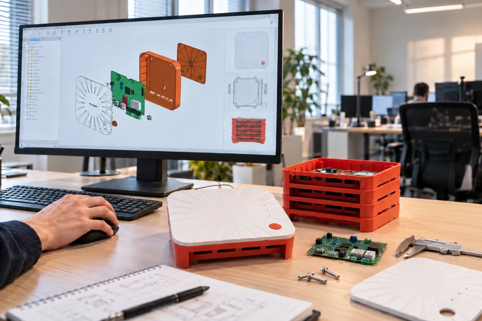 Conception mécanique et électronique d’un produit IDO sur poste CAO