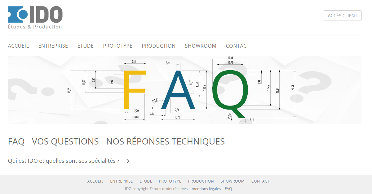 IDO - FAQ - Vos questions - nos réponses techniques